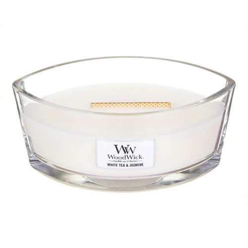 Levně Vonná svíčka WoodWick Loď - White Tea & Jasmine 19 cm x 12 cm x 9 cm 453,6 g