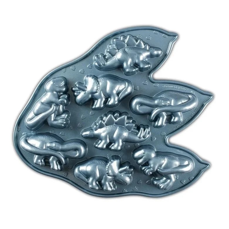 Levně Nordic Ware forma na pečení - 8 dinosaurů, 3 cup, modrá