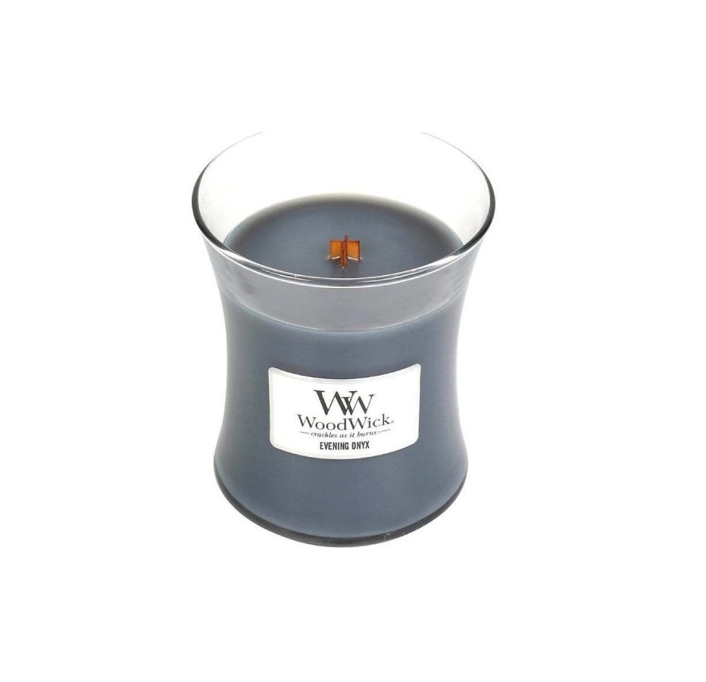 Levně Vonná svíčka WoodWick malá - Evening Onyx, 7 cm x 8 cm, 85g