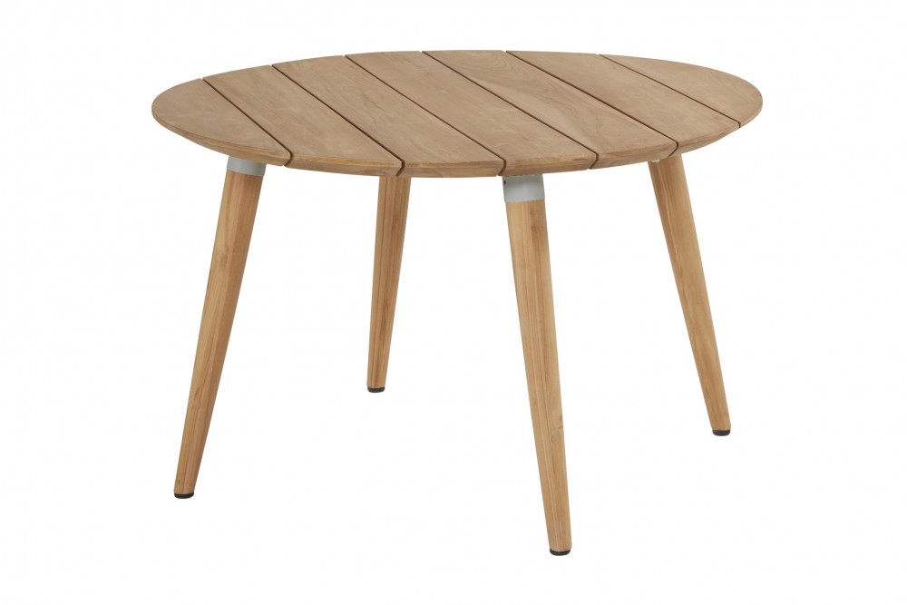 Hartman Zahradní Jídelní Stůl Sophie Teak průměr 120 cm - světle šedý