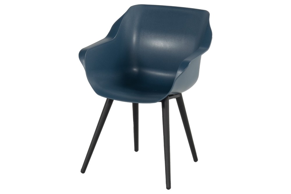 Sophie Studio Zahradní Jídelní Židle s područkami - steel blue