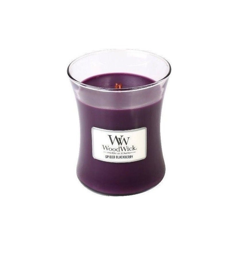 Vonná svíčka WoodWick malá - Spiced Blackberry 85 g